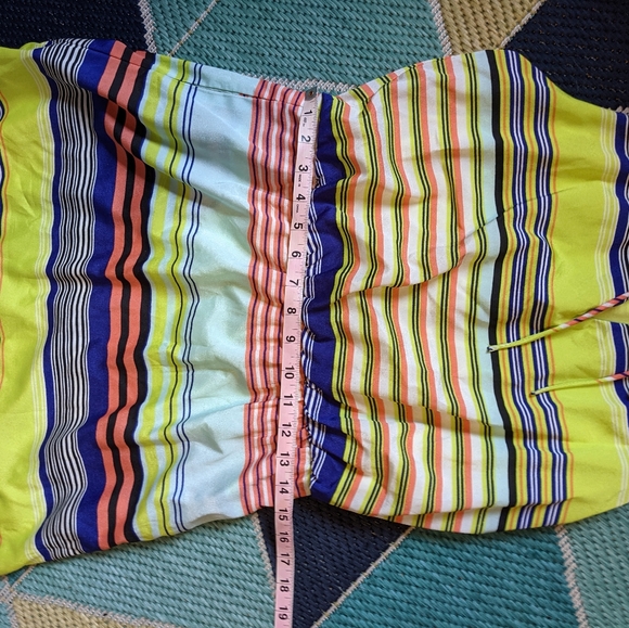 Multi-color medium striped midi-dress (w/pockets) - Picture 4 of 8
